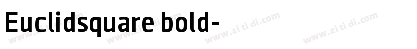 Euclidsquare bold字体转换